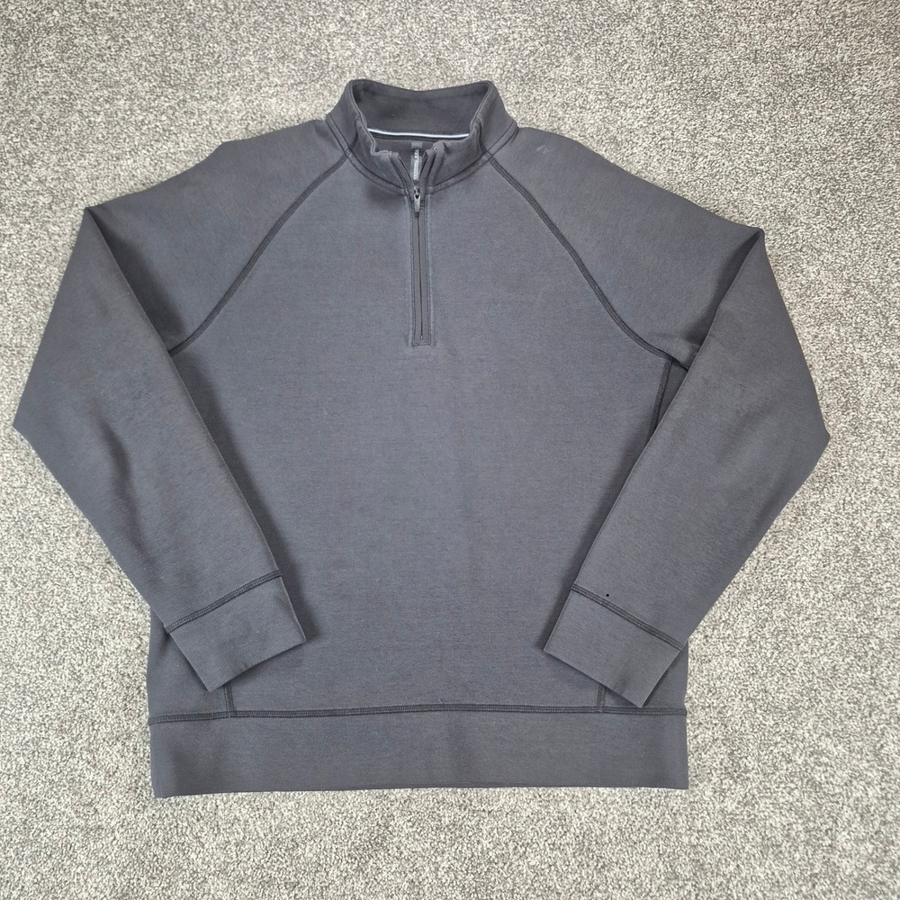 Ten Thousand 1/4 Zip Pullover Mens Large Black Recover Mock Neck Performance